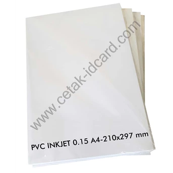 Bahan Baku ID Card PVC Inkjet 0.15mm A4 (50 sheet)