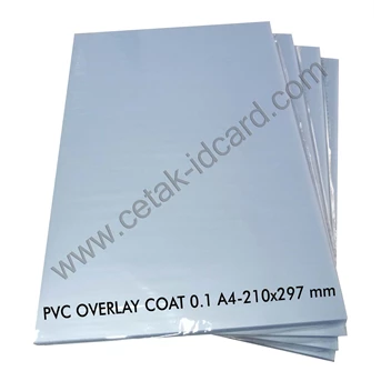 PVC Overlay ID Card Coat 0.1mm A4 (100 Sheet)