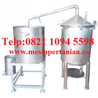 Destilasi / Penyulingan Minyak Atsiri Kapasitas Mesin 50-100 Kg