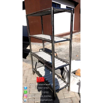 Rak Stainless Steel Penyimpanan - Storage Rack