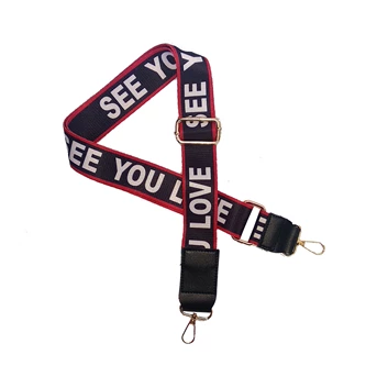 long strap bag / tali tas wanita motif see you love bahan & aksesoris tas