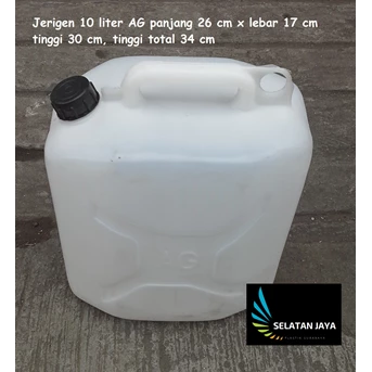 Jerigen plastik 10 liter merk AG
