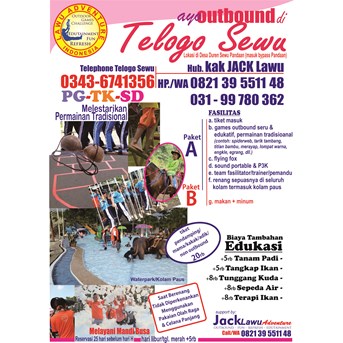 OUTBOUND PELAJAR DI TELOGO SEWU PANDAAN