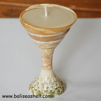 Seashell Candle Light Dinner Art / Seni Kerang Lilin Makan Malam