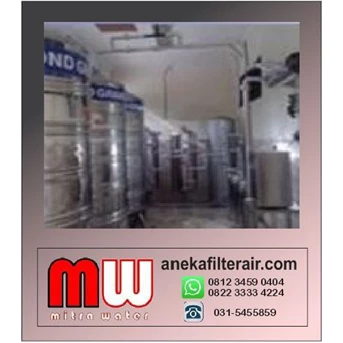 Paket AMDK Mesin Reverse Osmosis kemasan galon gelas dan botol