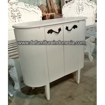 Kerajinan kayu Cabinet White Zalifa