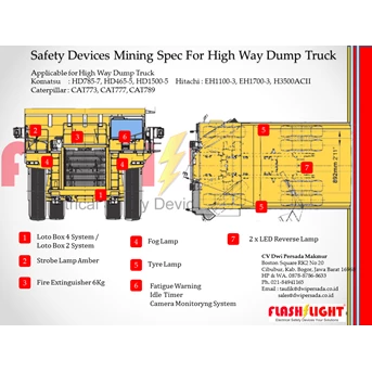 fl-sdhd-series electrical safety devices for highway dump truck komatsu, caterpillar, hitachi