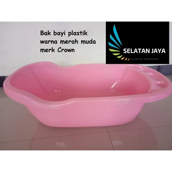 Baby Bath plastik Perlengkapan Mandi Bayi merk Crown