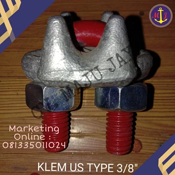 klem us type drop forged hd galvanized // klem seling wire rope clamps kuku macan wire clip-1
