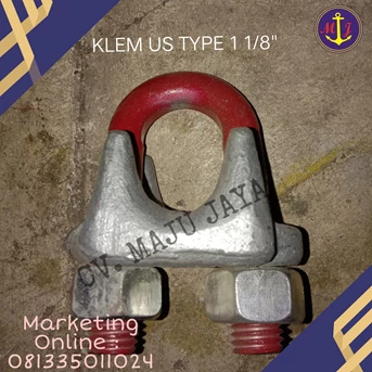 KLEM US TYPE DROP FORGED HD GALVANIZED // KLEM SELING WIRE ROPE CLAMPS KUKU MACAN WIRE CLIP