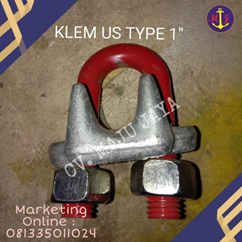 klem us type drop forged hd galvanized // klem seling wire rope clamps kuku macan wire clip-4