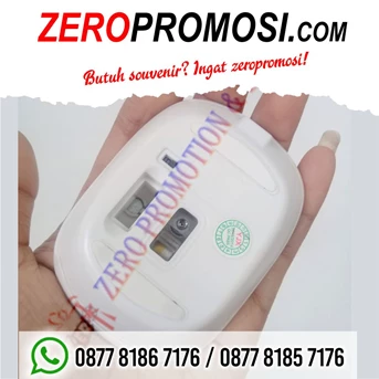 barang promosi wireless mouse glossy white sliding mw01-1
