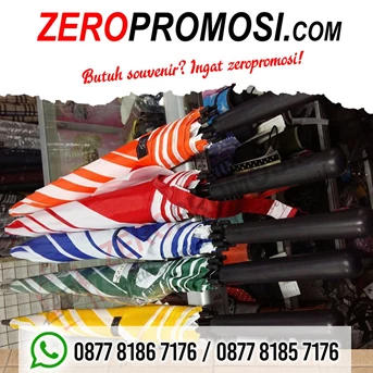 souvenir payung custom daun kombinasi warna - payung promosi-4