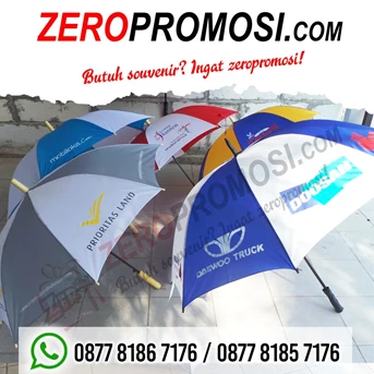 souvenir payung custom daun kombinasi warna - payung promosi-2