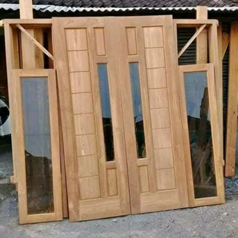 daun pintu kayu solid samarinda murah-1