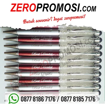 Souvenir Pen Besi kristal - diamond pulpen promosi stylus