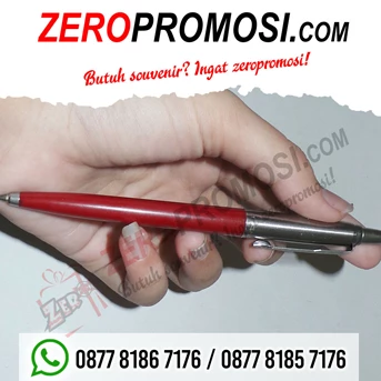 pulpen promosi - parker jotter merah original free grafir nama seri 4487137043100-2