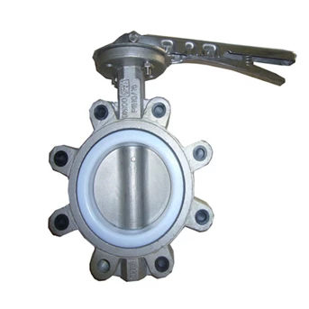 butterfly valve lug type stainless steel lever operated