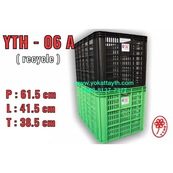 Keranjang Plastik Industri YTH 06A ( Berlubang Ukuran Besar )