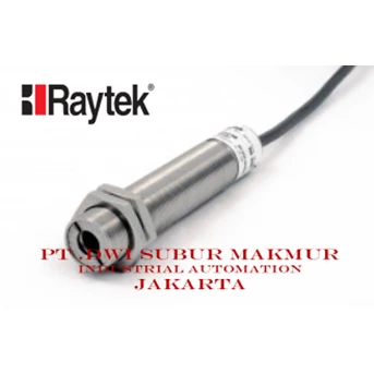 Raytek RAYCMLTJ3 Infrared Temperature Sensor with RS232, Type J Output, 3m Cable, 0.75-16UNF