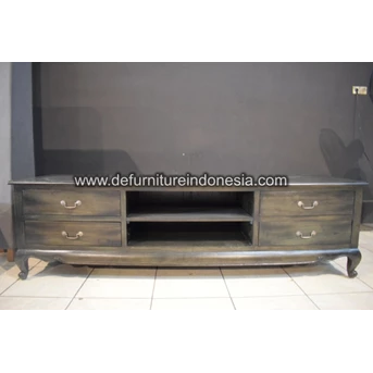 kerajinan kayu cabinet tv hollyblack-2