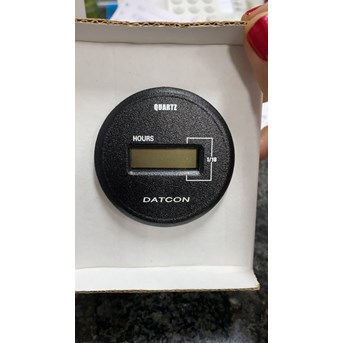 DATCON 120491 ELECTRONIC LCD HOURMETER 7-56 VDC BLACK - GENUINE