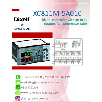 DIXELL DIGITAL CONTROLLER XC811M-5A010 EMERSON