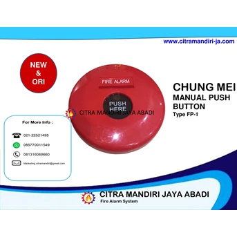 chung mei manual push button alarm ( cm-fp 1 ) + box fire alarm system-1