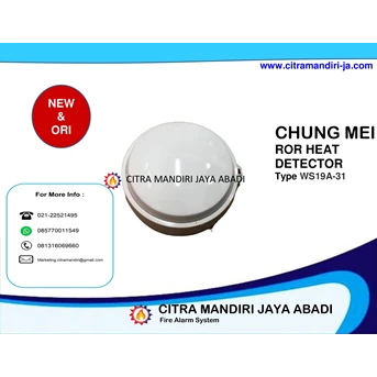 rate of rise heat detector 3 wire (ror) alat deteksi panas chung mei