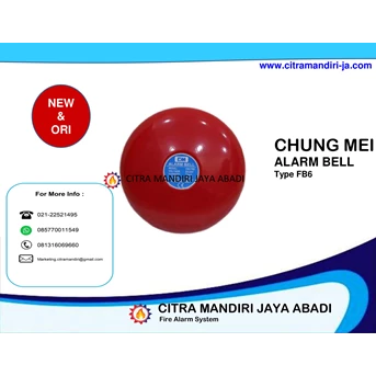 Chung Mei Alarm Bell Fire Alarm System CM-FB6