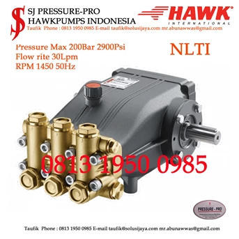 Pompa Hawk NLTI Pressure Max 200Bar 2900Psi 30lpm 1450rpm