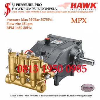 Pompa Hawk MPX Pressure Max 350Bar 5075Psi 45lpm 1500rpm