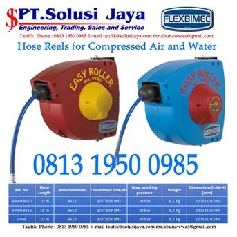 flexbimec hose reels for compressed air and water