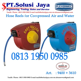 Flexbimec Hose Reels for Compressed Air and Water Art 9400 + 3610