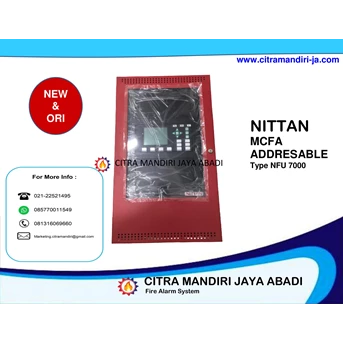 mcfa 2 loop addresable nfu 7000 nittan control panel-2