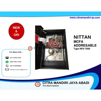 mcfa 2 loop addresable nfu 7000 nittan control panel-1