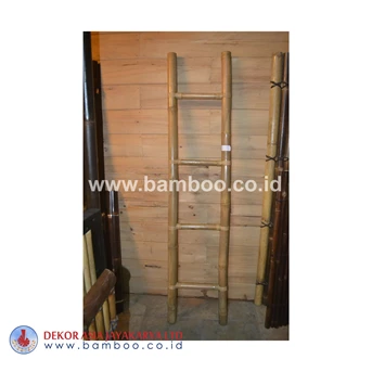 Natural Bamboo Ladder 4 Rungs Bottom Width
