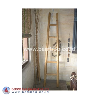 Natural Bamboo Ladder 5 Rungs Bottom Width
