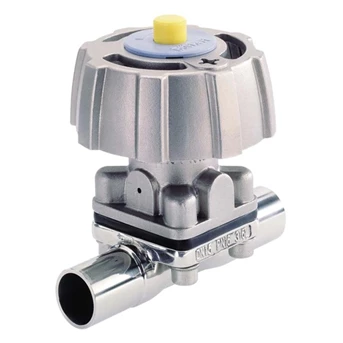 Burkert Type 3233 - Manually operated 2-way Diaphragm Valve with stainless steel body