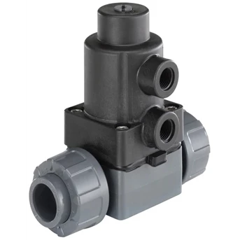Burkert Type 3230 - Pneumatically operated 2/2 way Diaphragm Valve with plastic body