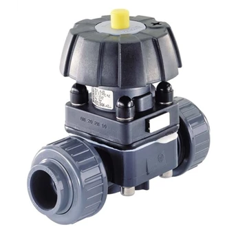 burkert type 3232 - manually operated 2-way diaphragm valve with plastic body
