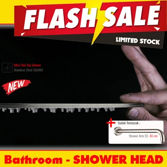 head shower tanam super tipis 20 cm + arm 40 cm toto american standard-3