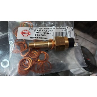 ELRING 114.600 114600 SEAL OIL DRAIN PLUG for RING VDO TEMPERATURE SENSOR SWITCH - MADE IN GERMANY