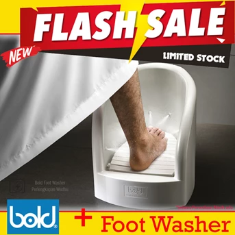 Flash Sale Bold alat ibadah Mesjid Wudhu Foot Washer sholat ex dubai
