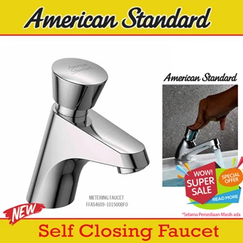 american standard keran air wastafel self closing metering faucet otomatis-1