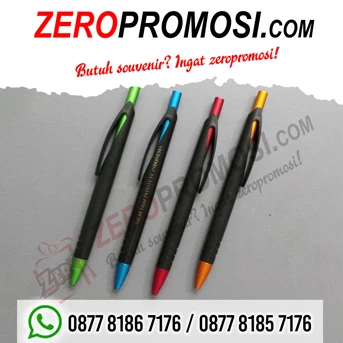 Souvenir Pen 801 Hitam Custom pulpen Promosi