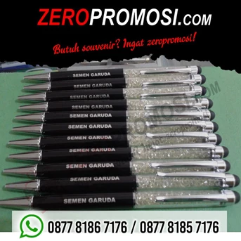 souvenir pulpen kristal dengan stylus - pulpen promosi-2