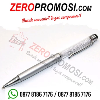 souvenir pulpen kristal dengan stylus - pulpen promosi-5
