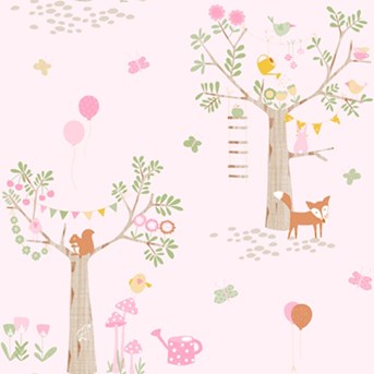 Wallpaper Dinding Anak Motif Aneka Hewan/ The Zoo/Mix