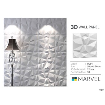 Wallpaper Dinding Marvel 3D Motif Diamond Drill White PVC